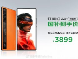 RedMagic 10 Air Resmi Debut: Tipis dan Ringan, Performa Gaming Tetap Gahar!