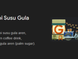 Kopi Susu Gula Aren Tampil di Google Doodle: Minuman Lokal Rasa Global